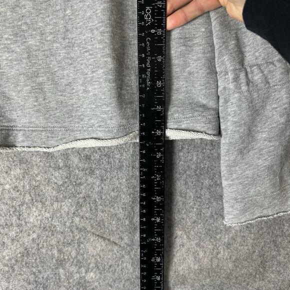 Sisley Sweater Womens Small Gray Bow Bell Sleeve Heather Gray Sweatshirt - Picture 4 of 9